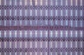 Purple steel fence of warm house background. Royalty Free Stock Photo