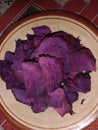 purple stewed sweet potatoes