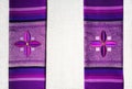 Purple stole of a priest