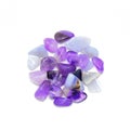 Purple stones isolated