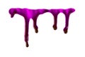 Purple streaks of paint Royalty Free Stock Photo