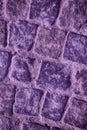 Purple Street pavement background, rock texture Royalty Free Stock Photo