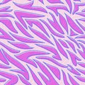 Abstract purple zebra stripes form a seamless pattern for fashion fabrics and wrapping paper. Royalty Free Stock Photo