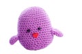 Purple stuffed animal chick