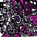 Purple stylized abstraction