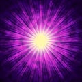 Purple Sun Background Means Bright Radiating Star Royalty Free Stock Photo
