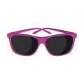 Purple sunglasses. Isolated on white. Vector flat illustration Royalty Free Stock Photo