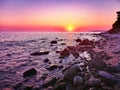 Purple sunrise at Halkidiki Greece