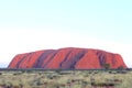 Purple sunset colors of Uluru Ayers Rock, Australia Royalty Free Stock Photo