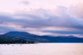 Purple Sunset at the Gare Loch, Scotland, UK