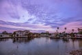 Purple sunset at Hudson beach, florida