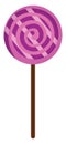 Purple sweet lolipop, icon