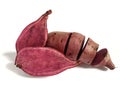 Purple sweet potato (ipomea batatas)