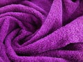 Purple swirl towel made of natural cotton