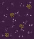 Purple swirls and flowers wallpaper