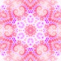Purple swirly fractal mandala