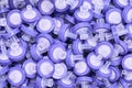 Purple syringe PTFE membrane filters for filtration samples before high performance liquid chromatography or for