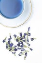 Purple tea from the flowers of the clitoris of Chang shu blue tea for weight loss.