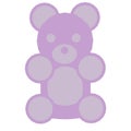 purple teddy jelly candy