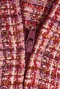 Purple Textile background and zipper Royalty Free Stock Photo