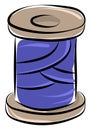 Purple thread, illustration, vector Royalty Free Stock Photo