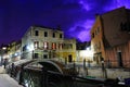 Purple thunderstorm in Venice