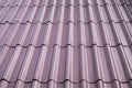 Purple tile roof cover