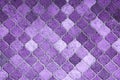 Purple tile wall texture.