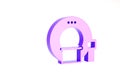 Purple Tomography icon isolated on white background. Medical scanner, radiation. Diagnosis, radiology, magnetic Royalty Free Stock Photo