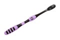 Purple toothbrush on a white background Royalty Free Stock Photo