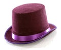 Purple top hat Royalty Free Stock Photo