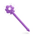 purple toy wand with sound button Royalty Free Stock Photo