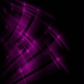 Purple transparent wavy lines on a black background.