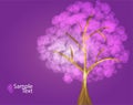 Purple tree Royalty Free Stock Photo