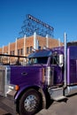Purple truck Royalty Free Stock Photo
