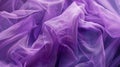 Purple tulle fabric texture. Full frame abstract background