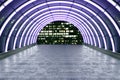 Purple tunnels Royalty Free Stock Photo