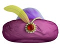 Purple turban