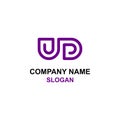 UD letter initial logo.