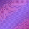 Purple vector background with halftone effect. Smooth pink and violet gradient