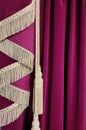 purple velvet curtain, theater backstage, red velvet background Royalty Free Stock Photo