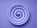 Purple very peri color pastel ceramic dish with spiral