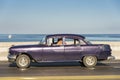 Purple vintage American car Havana