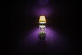 Purple vintage ceiling light Royalty Free Stock Photo