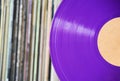 Purple vinyl record