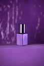 Purple violet chrome nail polish bottle