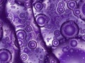 A purple / violet fractal background with bubbles or shiny spheres Royalty Free Stock Photo