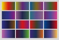 Purple Violet green blue red color gradient set color combination set, color swatches, pantone set, gradient color template, gradi