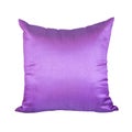 Purple or Violet Pillow Isolated on White Background Royalty Free Stock Photo