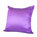 Purple or Violet Pillow Isolated on White Background Royalty Free Stock Photo